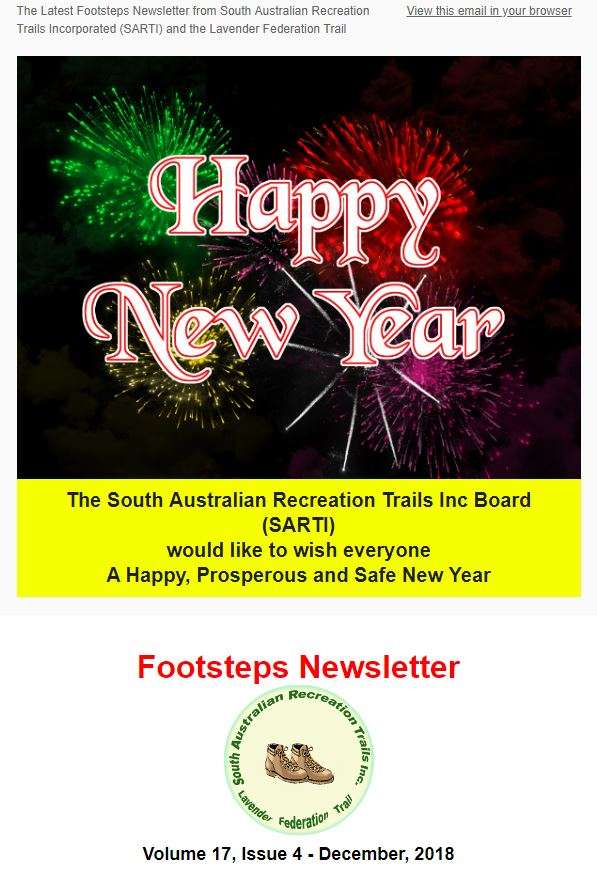 Footsteps Newsletter Cover Dec 2018