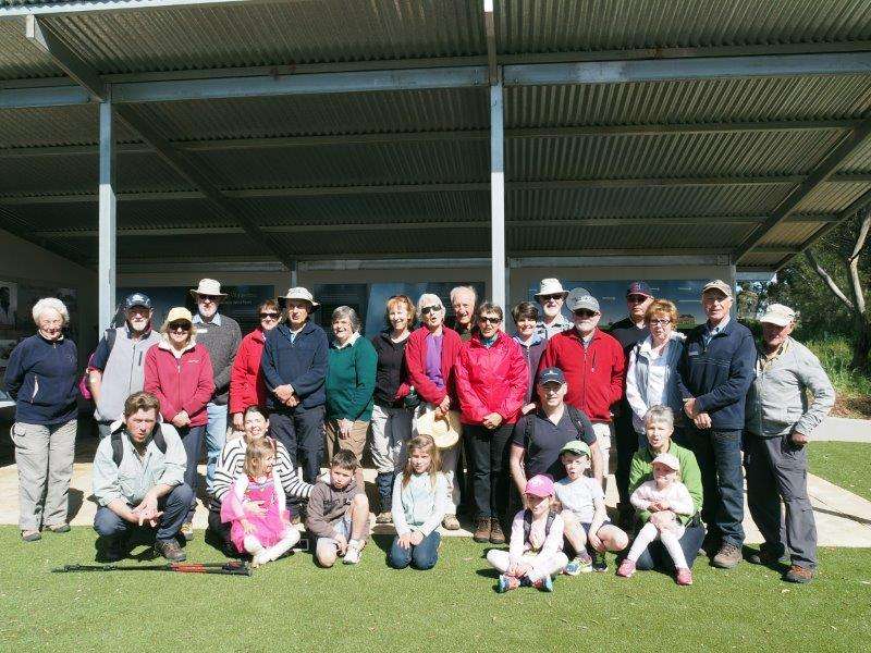 Walkers from Waterloo to Manoora at the Webb Gap-Manoora LFT Opening Day, Photo Graham Hallandal