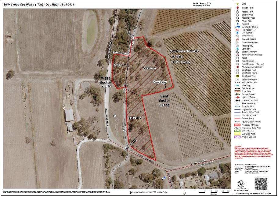 1124 Ops Map - Prescribed burn adjacent the Riesling Trail 21 Nov 2024