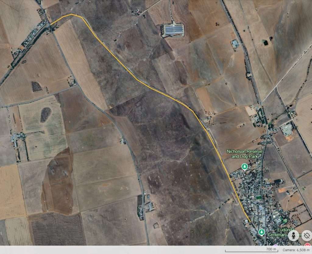 Eudunda to Hampden Rail Trail - Google Earth